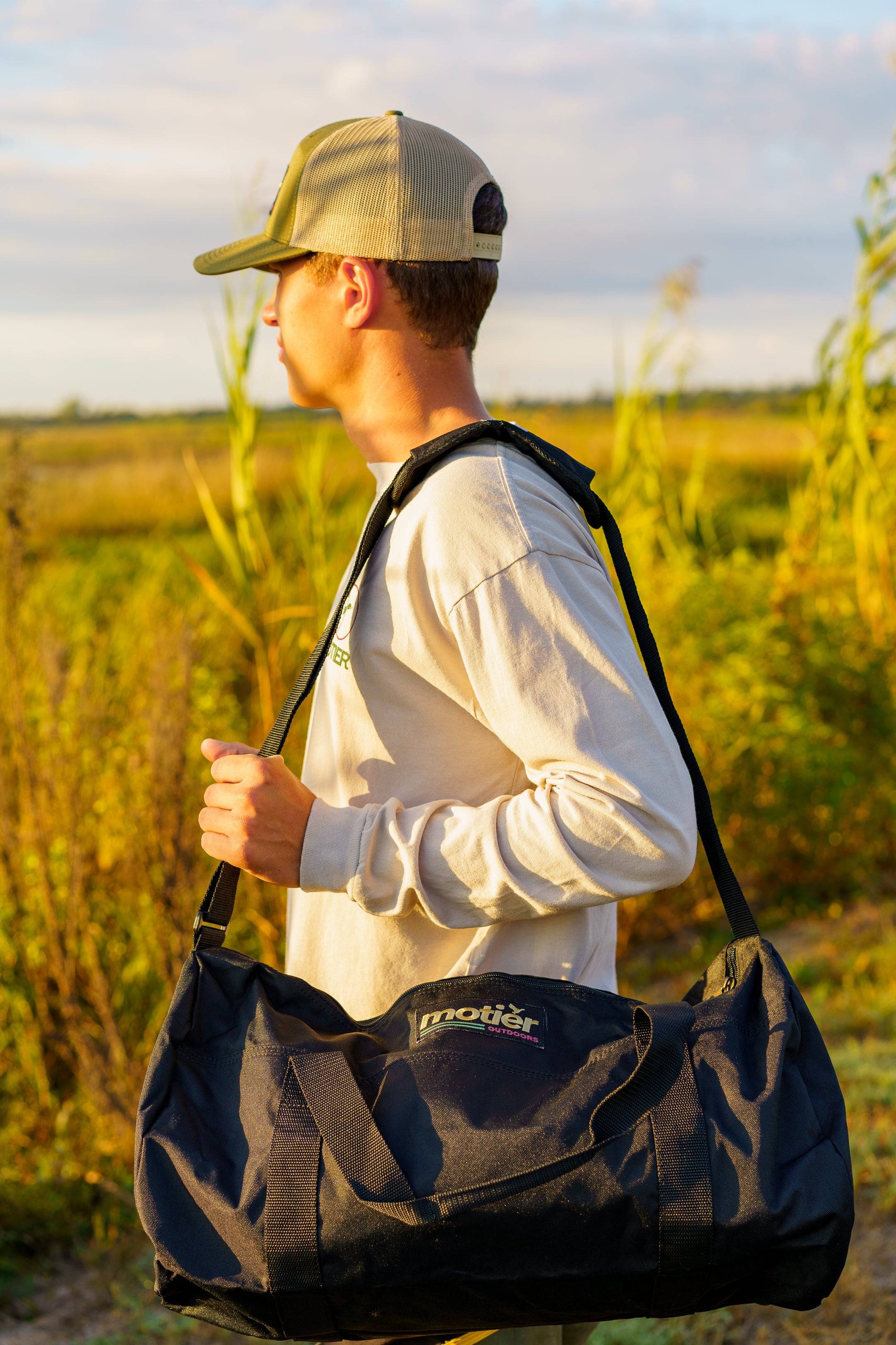The Motier Outdoors Duffle Bag (Black) - Motier Lafayette 