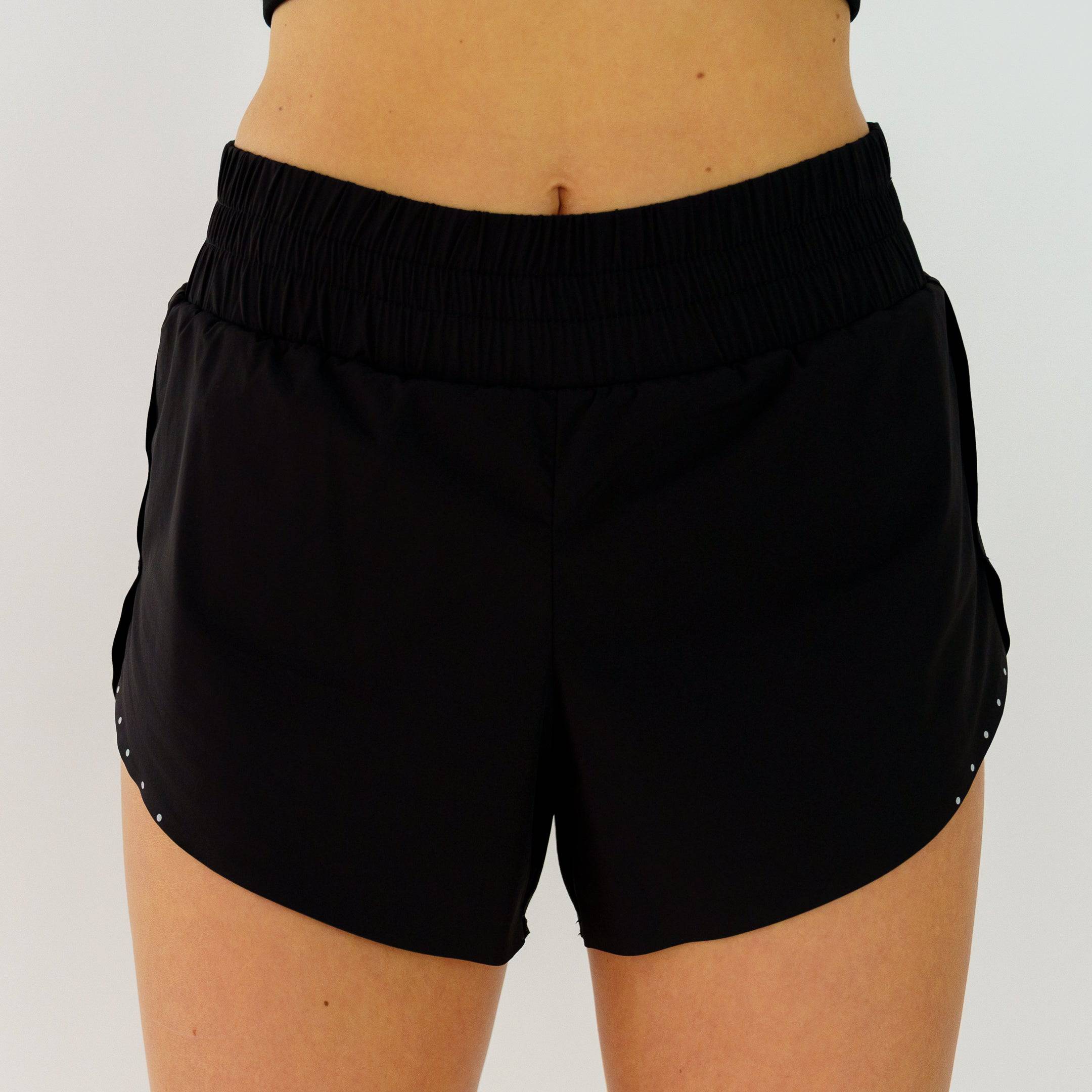 Motier Women's Elevate Shorts (Black) - Motier Lafayette 