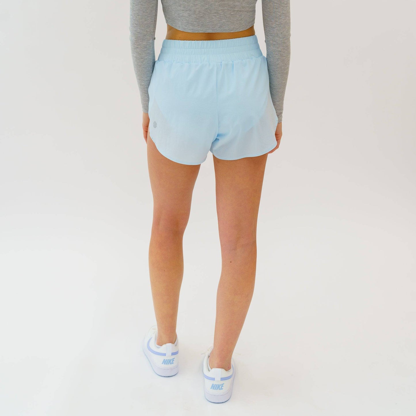 Motier Women's Elevate Shorts (Baby Blue) - Motier Lafayette 