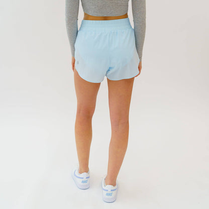 Motier Women's Elevate Shorts (Baby Blue) - Motier Lafayette 