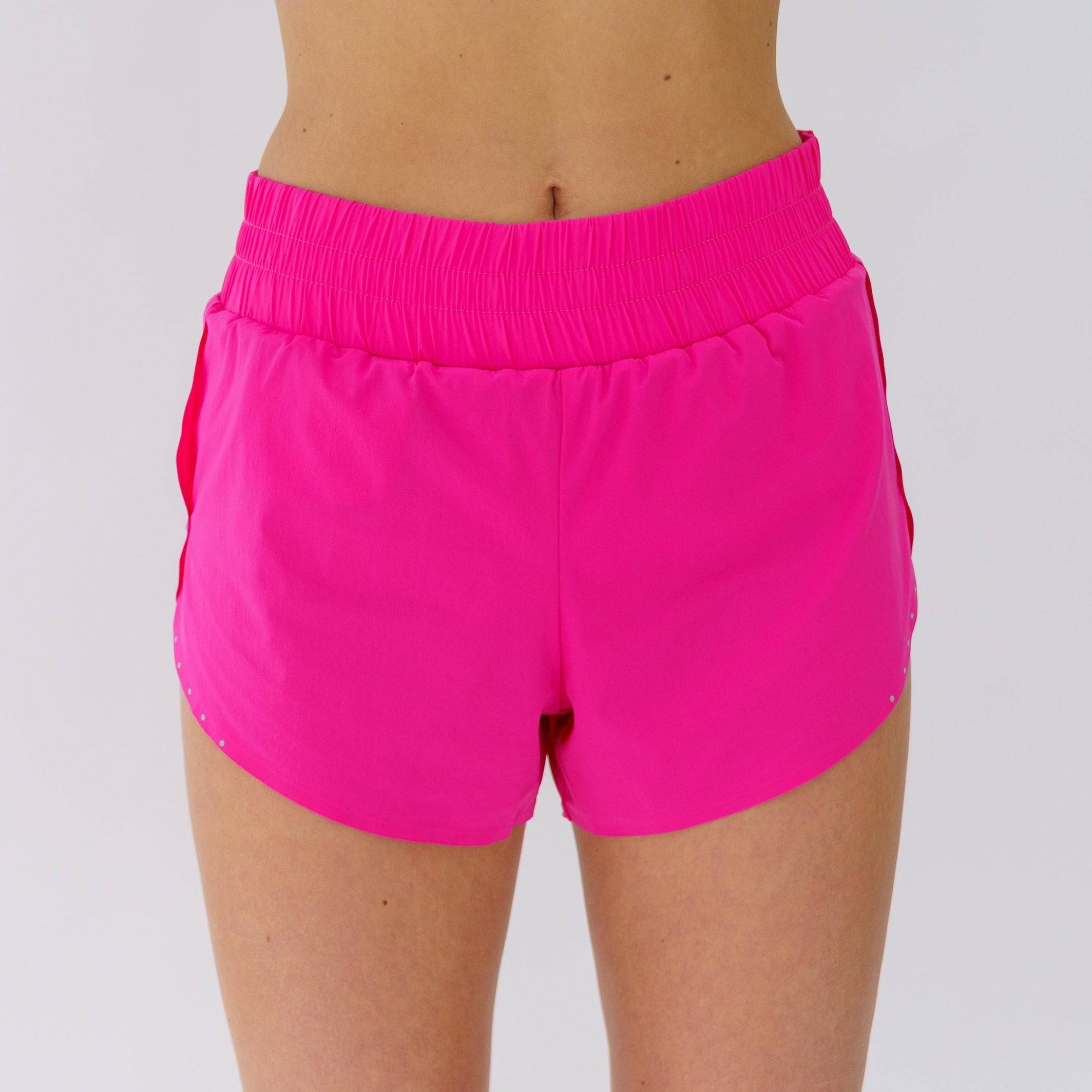 Motier Women's Elevate Shorts (Hot Pink) - Motier Lafayette 