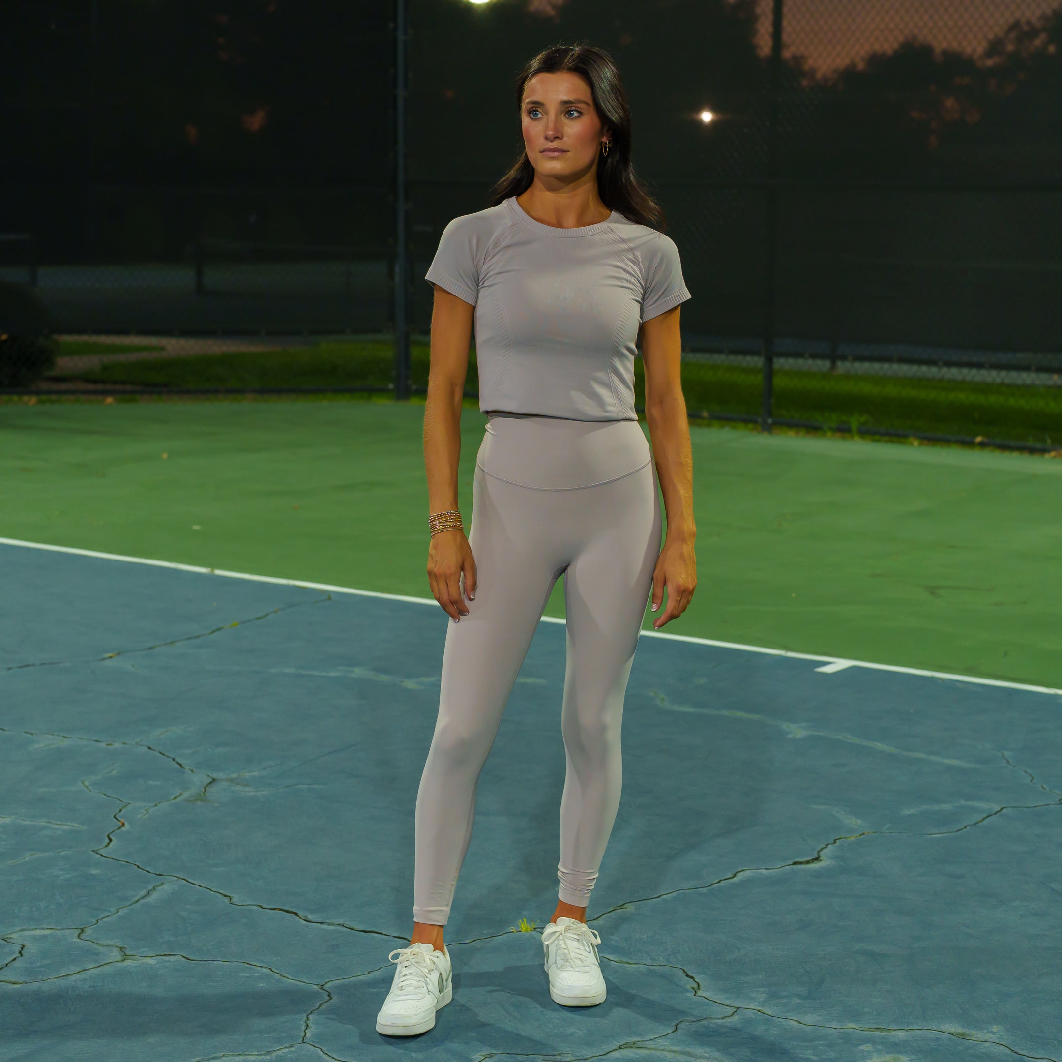Motier Empower Highwaist Leggings (Lavender Grey)
