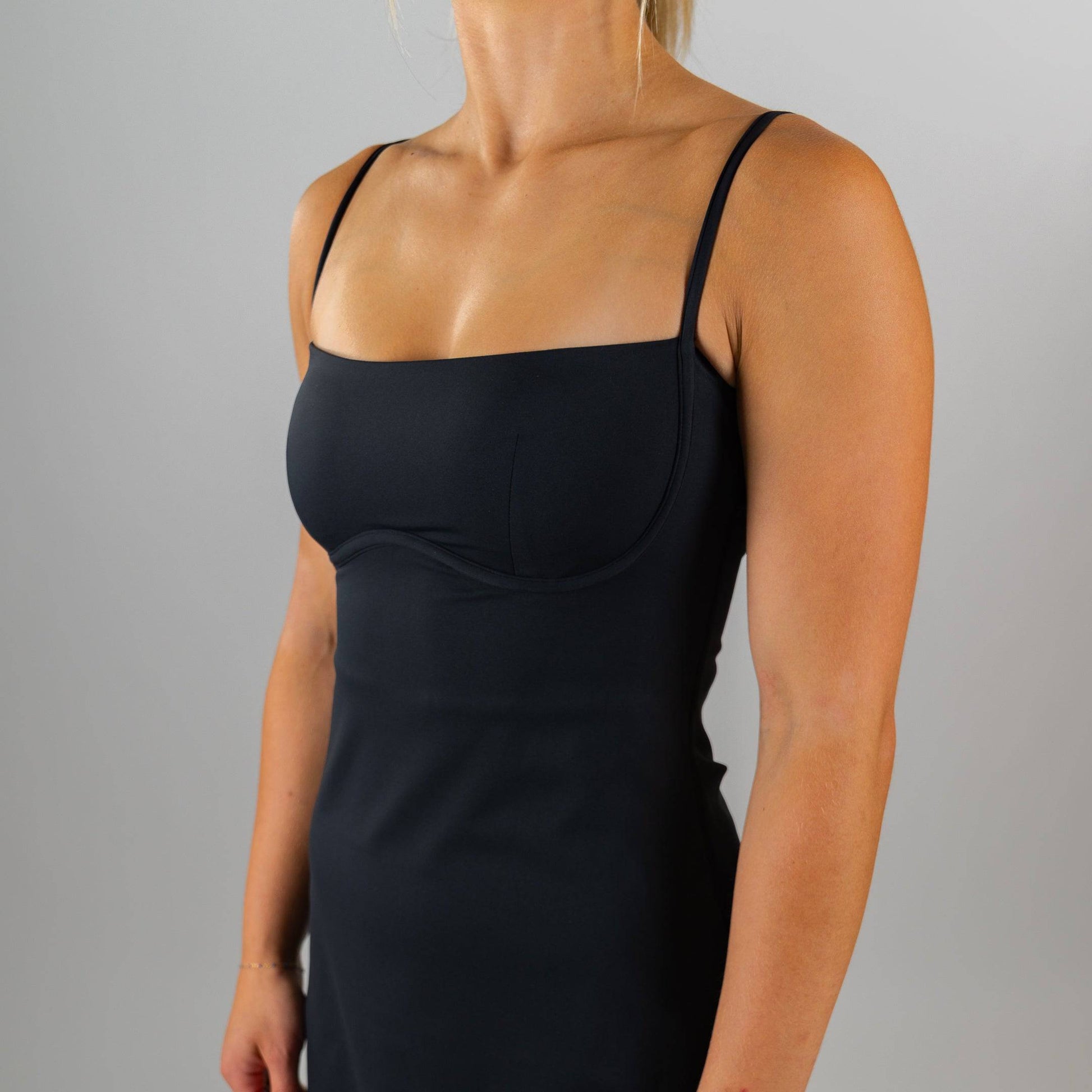 Motier Express Tennis Dress (Black) - Motier Lafayette 
