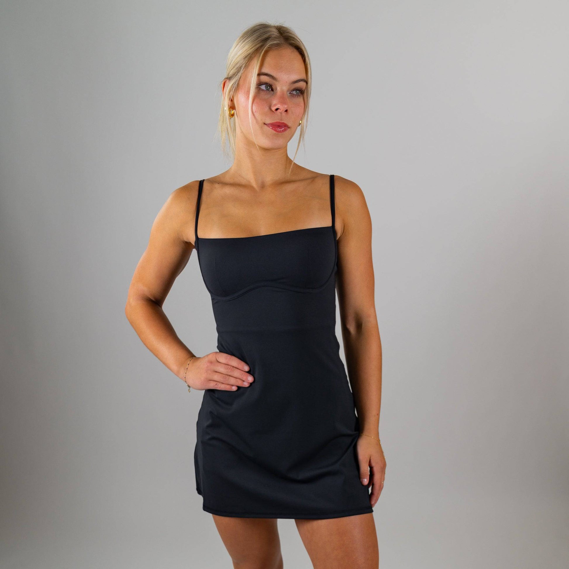 Motier Express Tennis Dress (Black) - Motier Lafayette 