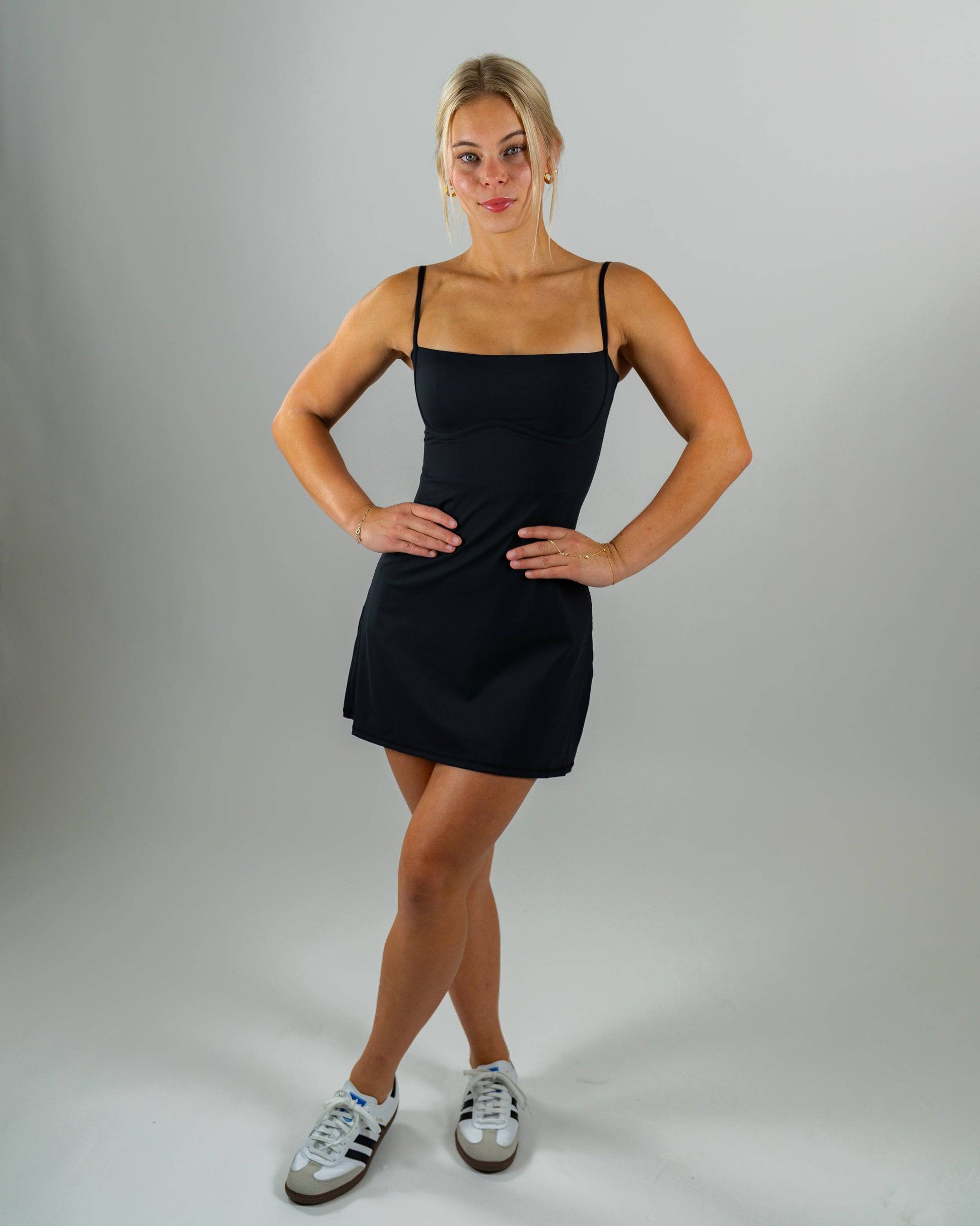 Motier Express Tennis Dress (Black) - Motier Lafayette 