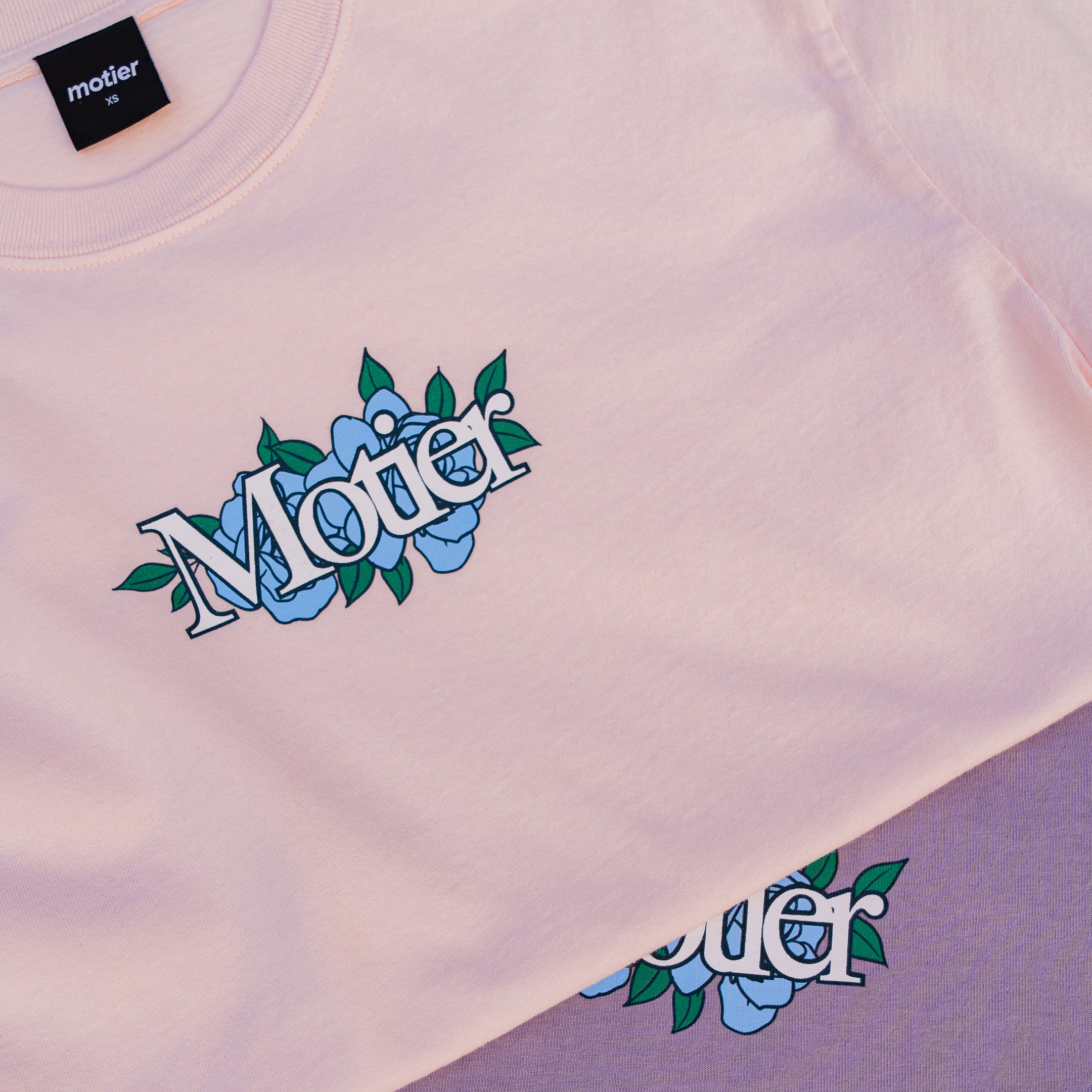The Spring Floral Luxe Tee (Orchid Ice) - Motier Lafayette 