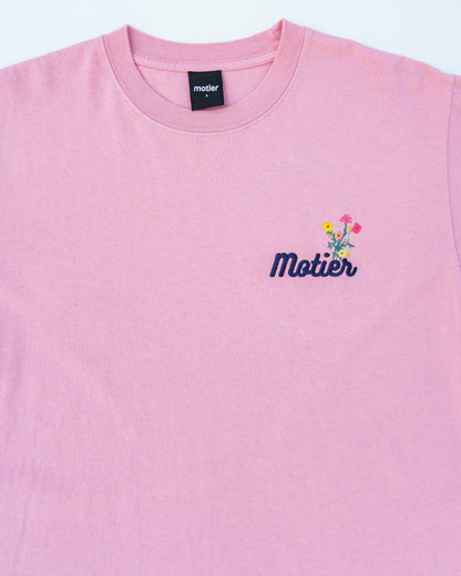 The Floral Luxe Tee (Coral)