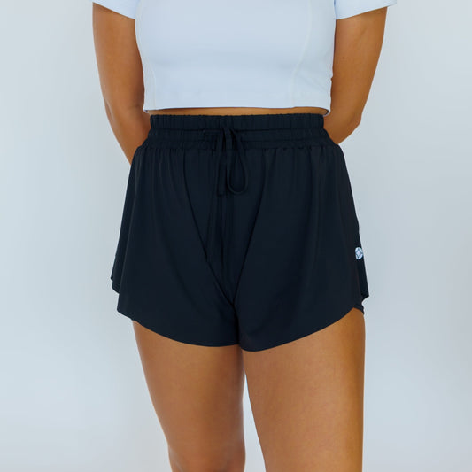 Flowy Active Shorts (Black)