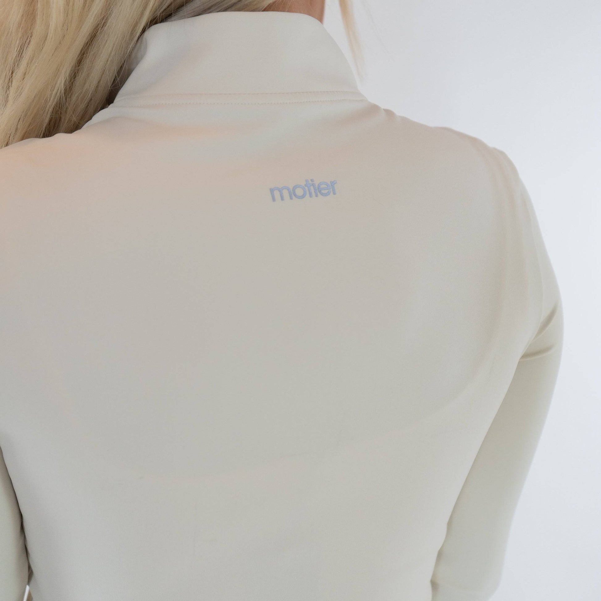 Nyx Active Cropped Full Zip (Ivory) - Motier Lafayette 