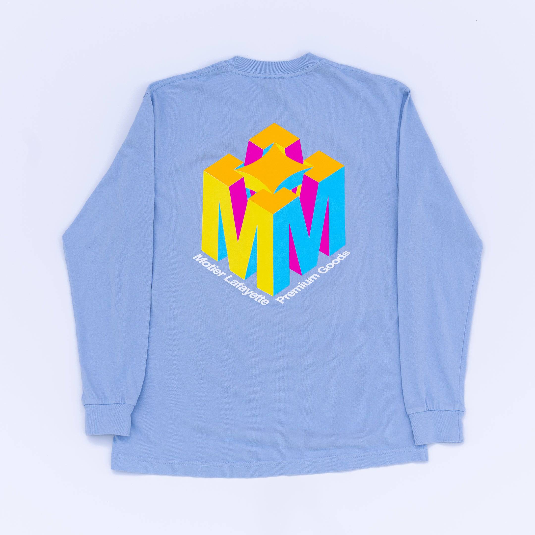 The Genesis L/S Luxe Tee (Cashmere Blue) - Motier Lafayette 
