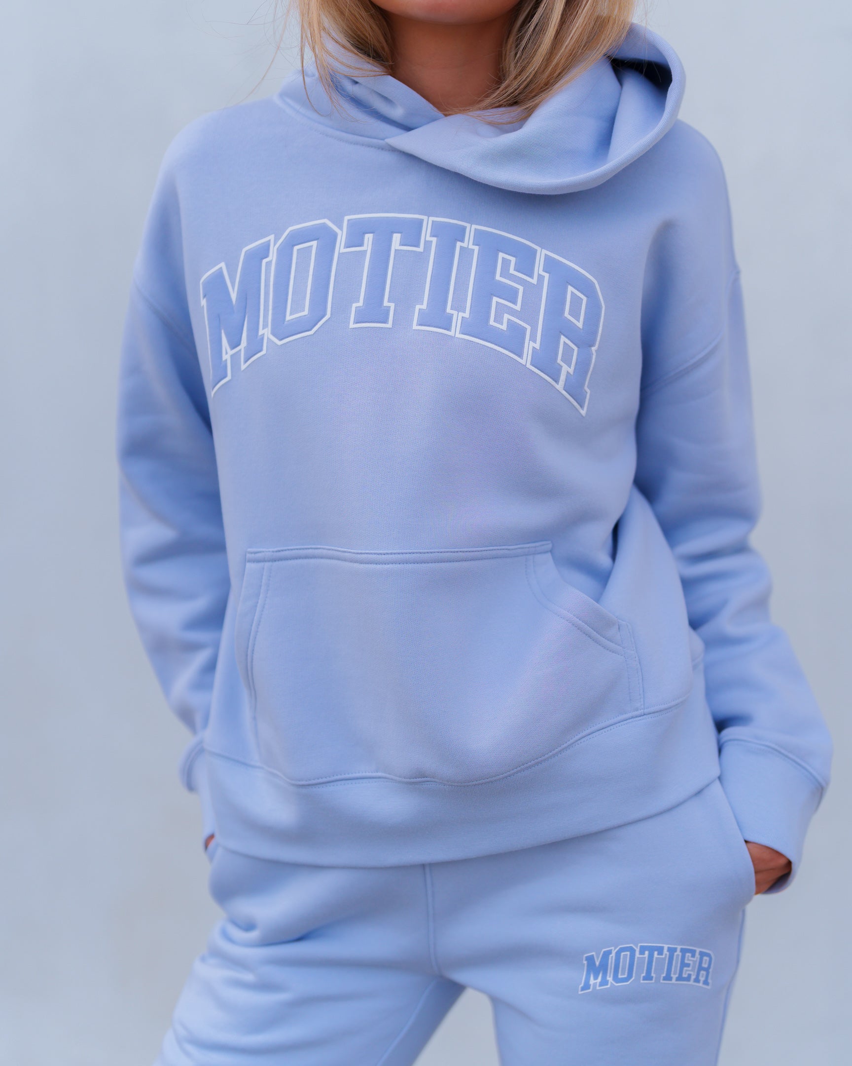 Women's Heritage Luxe Hoodie (Powder Blue)