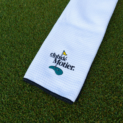 Club de Motier Microfiber Golf Towel (White)