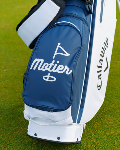 The Motier Fairway C Callaway Tour Golf Bag (Navy/White)