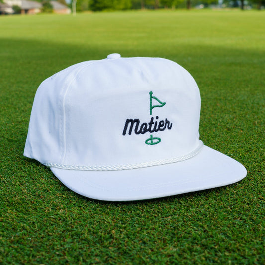The Pin Roped Snapback (White)