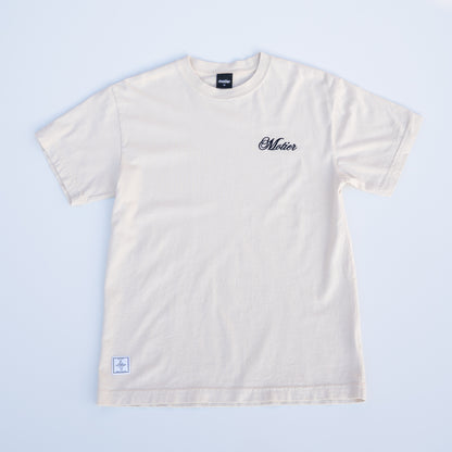 The Grand Script Luxe Tee (Moonbeam)