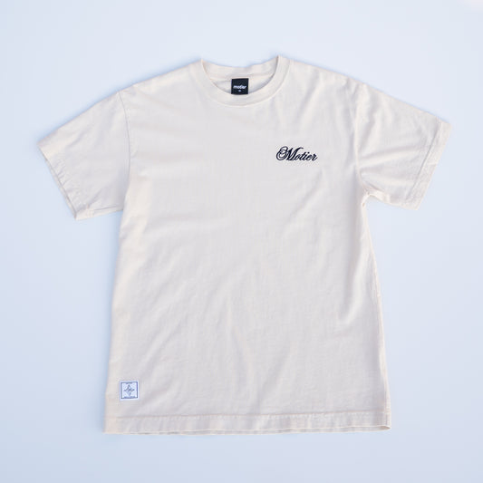 The Grand Script Luxe Tee (Moonbeam)
