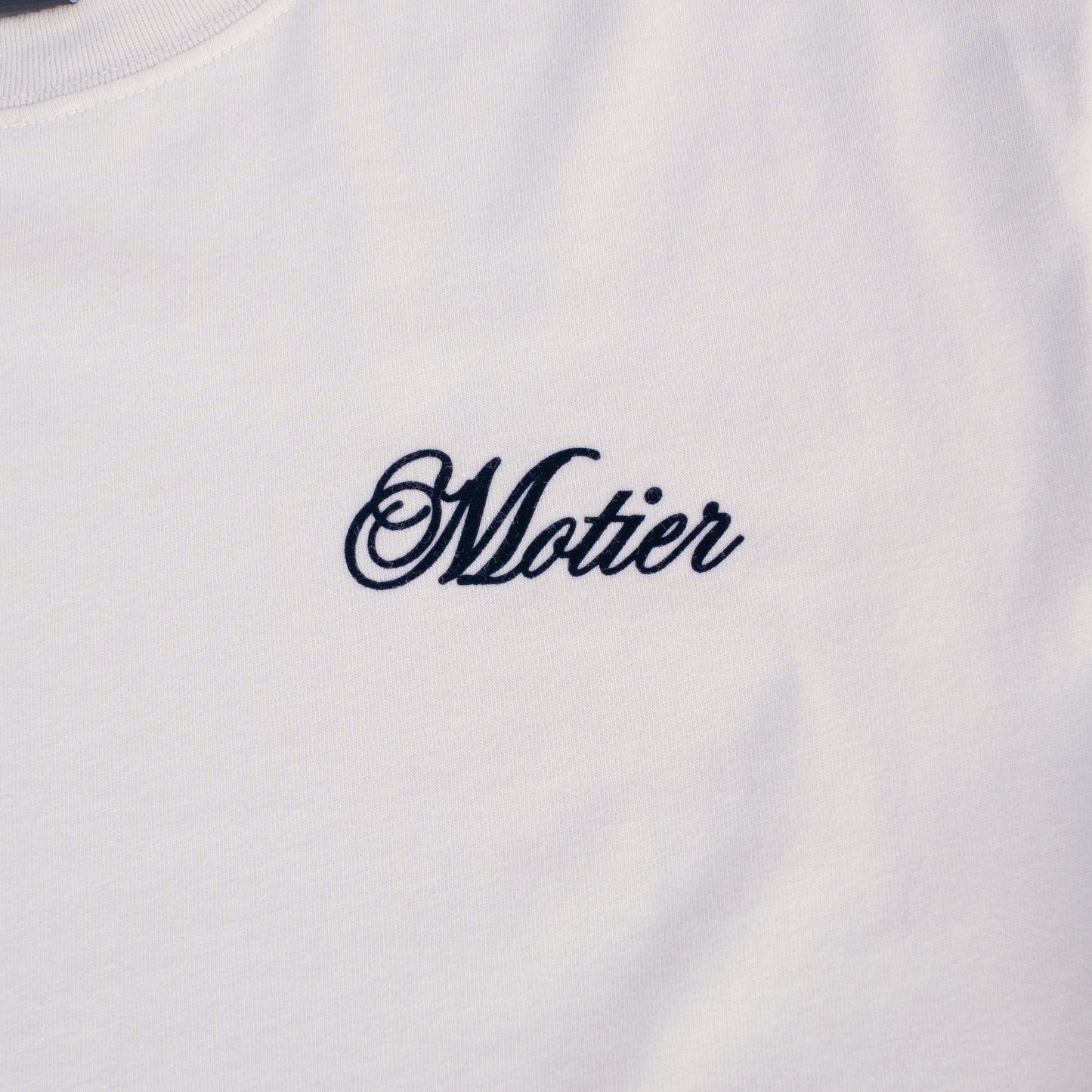 The Grand Script Luxe Tee (Moonbeam)