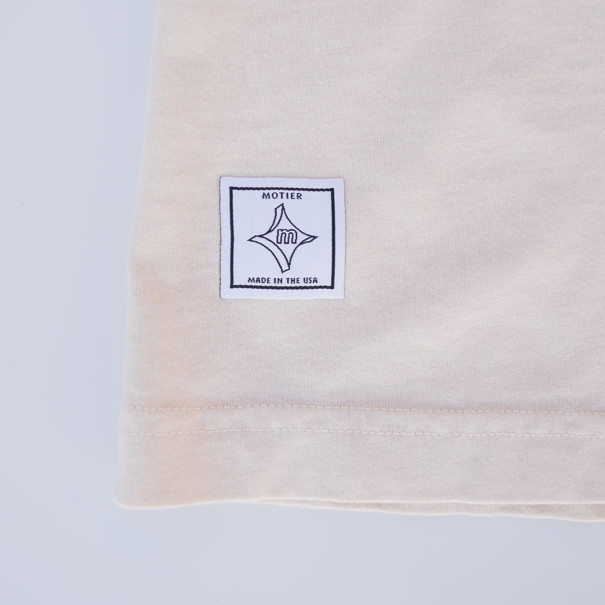 The Grand Script Luxe Tee (Moonbeam) - Motier Lafayette 