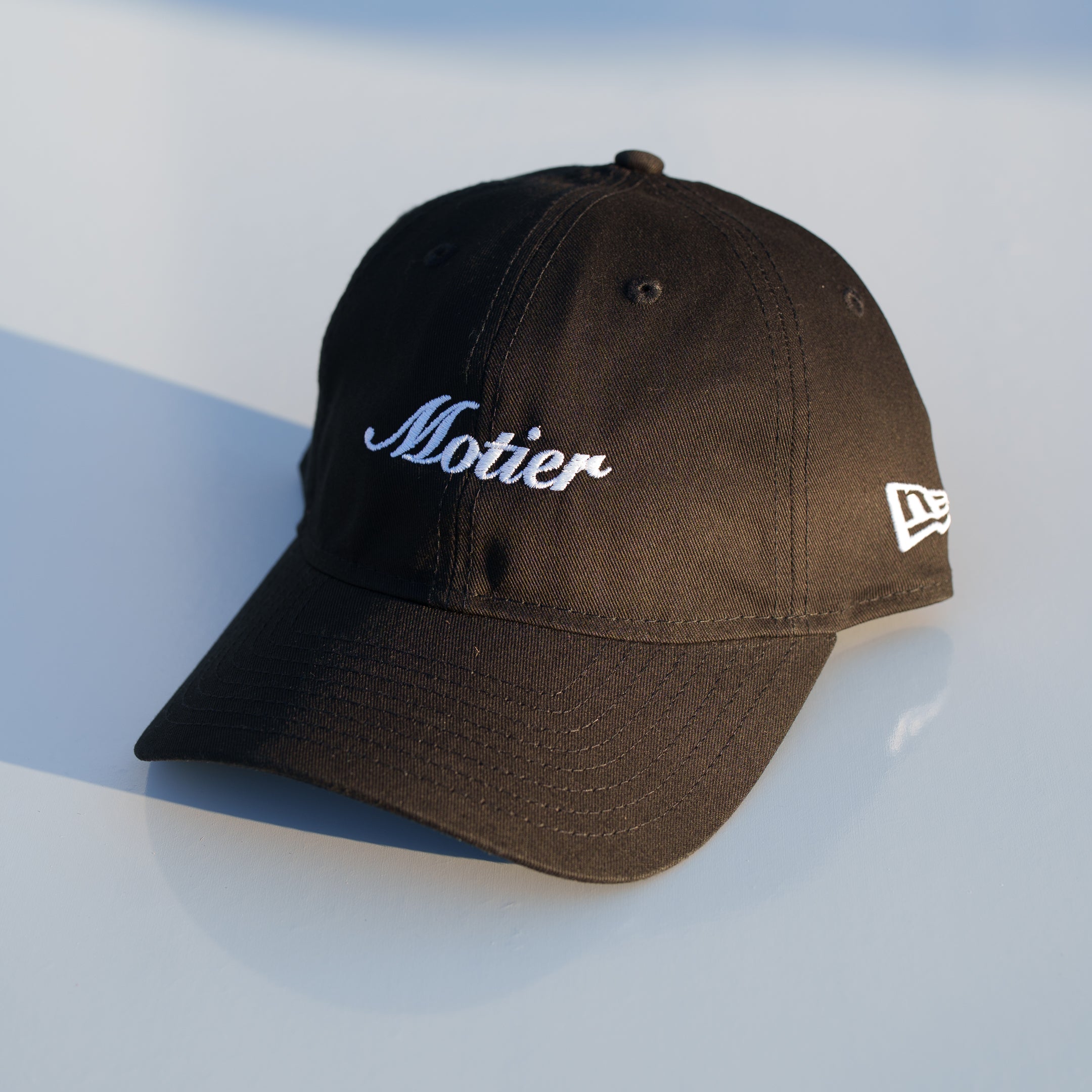 Motier New Era Script Dad Hat (Black)