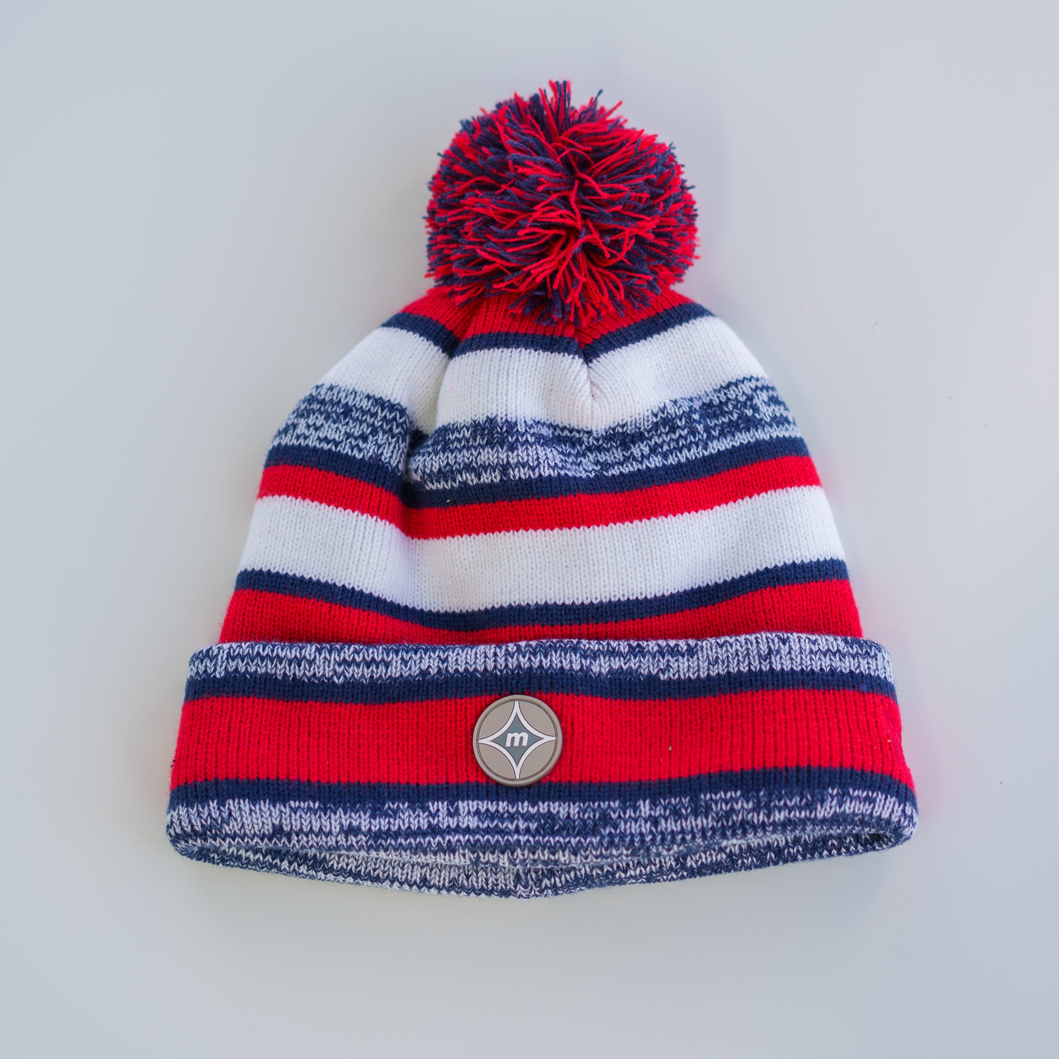New Era Sideline Beanie (Navy/Red) - Motier Lafayette 