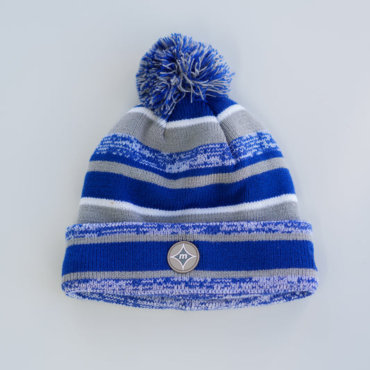 New Era Sideline Beanie (Royal/Grey) - Motier Lafayette 