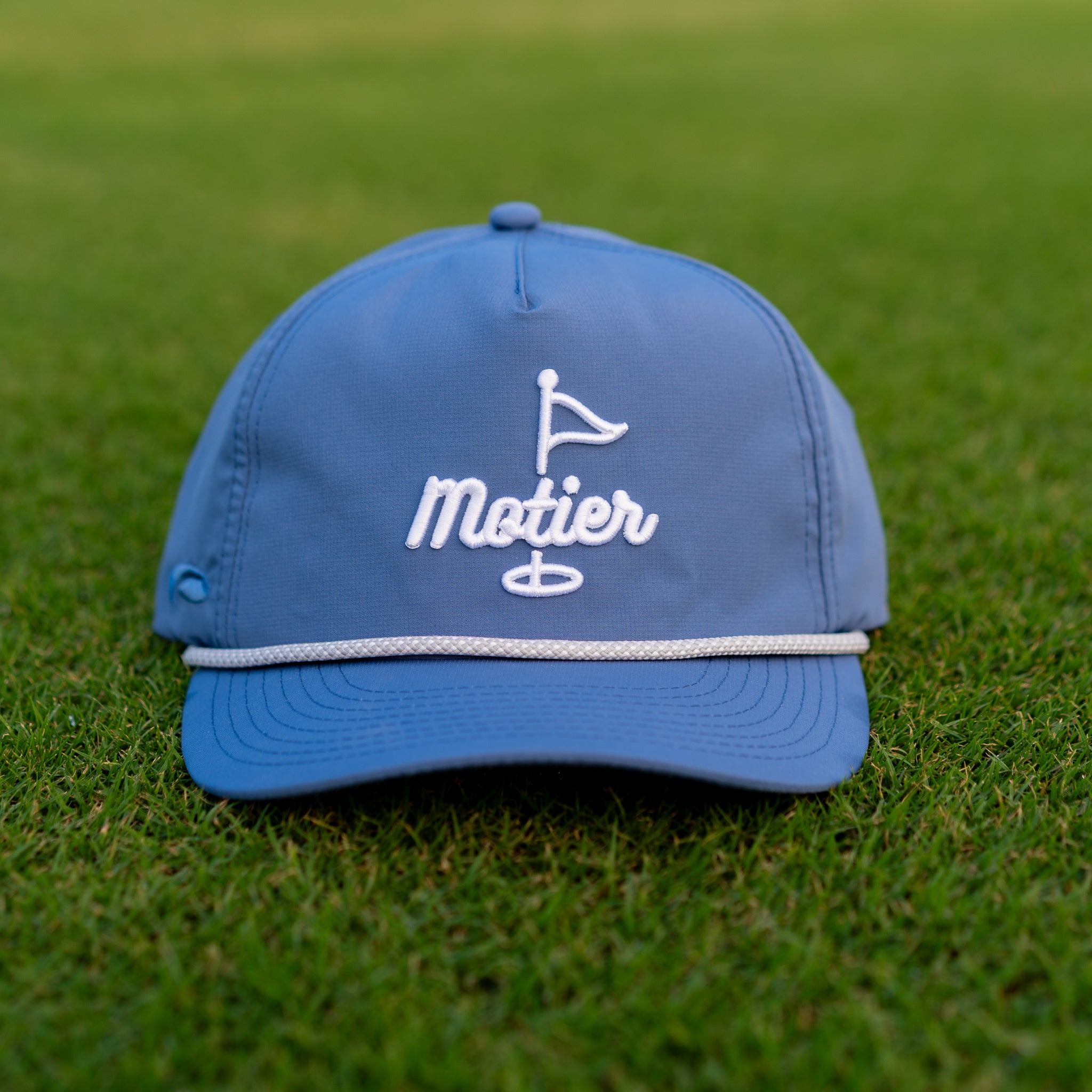 The Pin Roped Performance Snapback (Slate Blue) - Motier Lafayette 