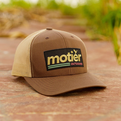 The Outdoors Meshback Patch Hat (Brown/Tan)