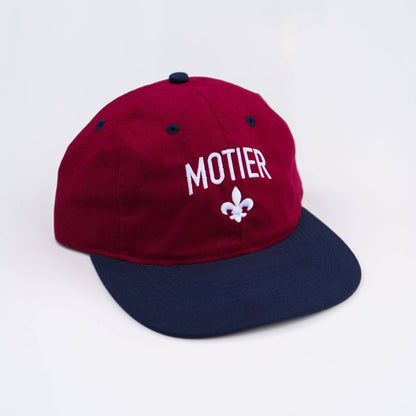Fleur De Lis Strapback (Maroon/Navy)