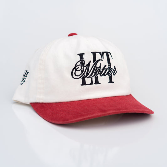 The LFT Maison Snapback (Cardinal/Off-White) - Motier Lafayette 
