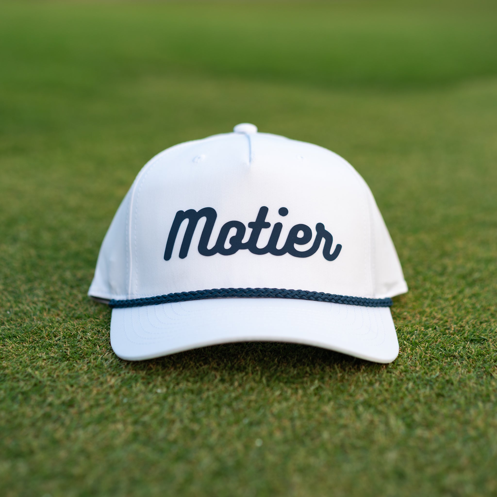 The Tour Roped Performance Snapback (White) - Motier Lafayette 