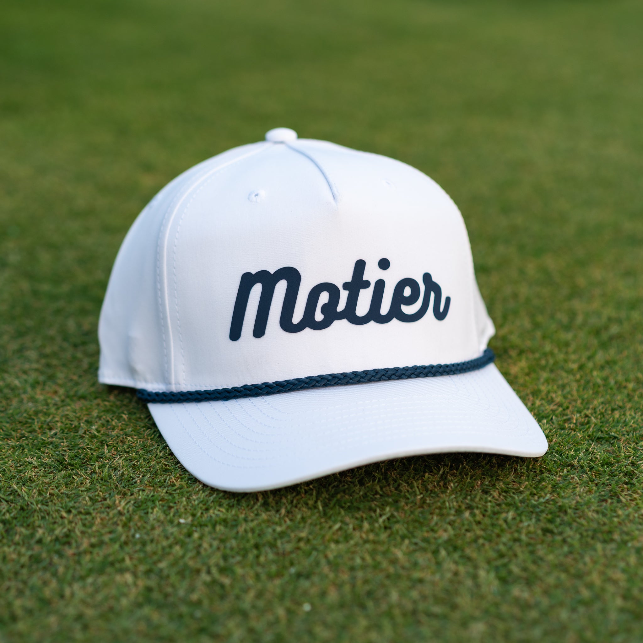 The Tour Roped Performance Snapback (White) - Motier Lafayette 