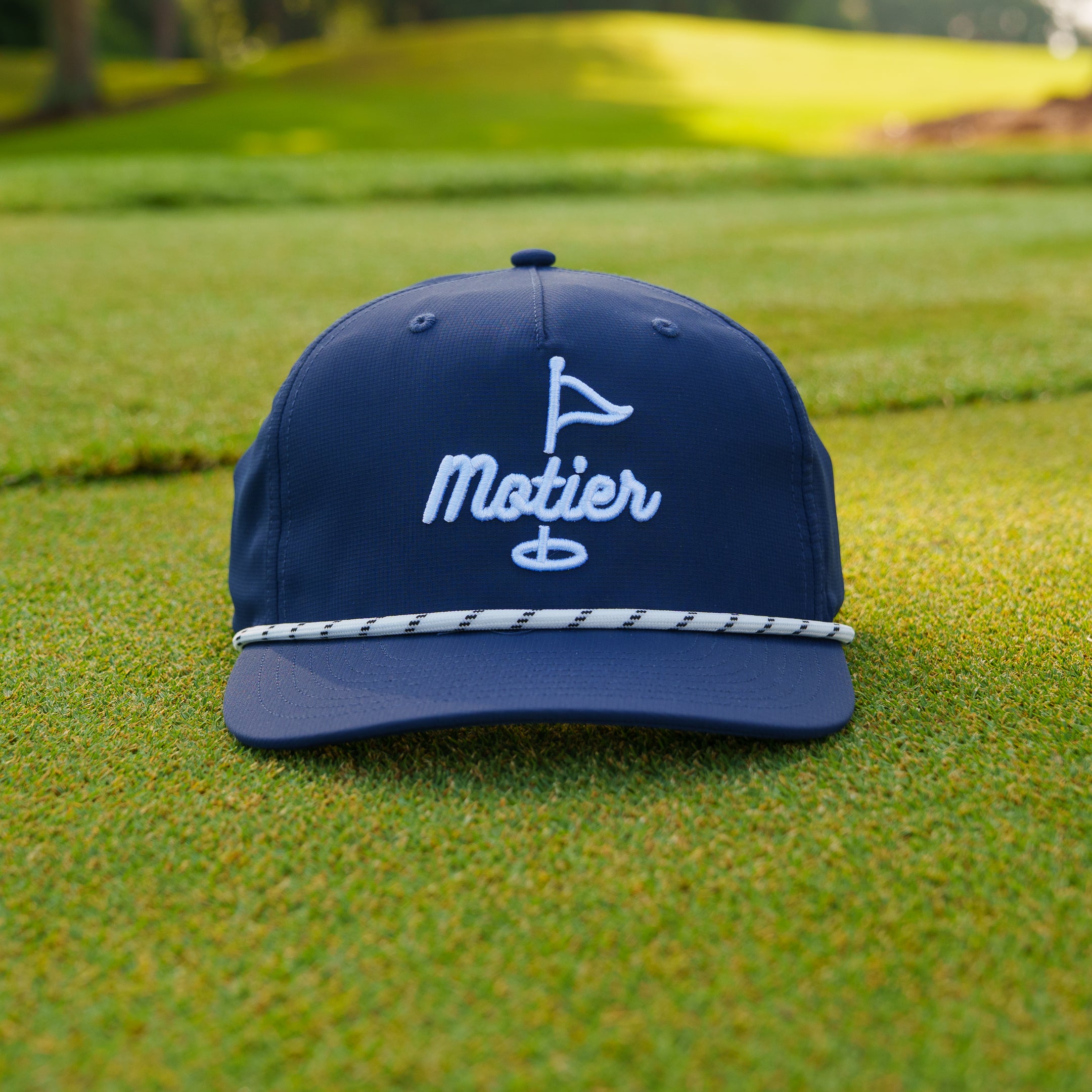 The Pin Roped Performance Snapback (Navy)