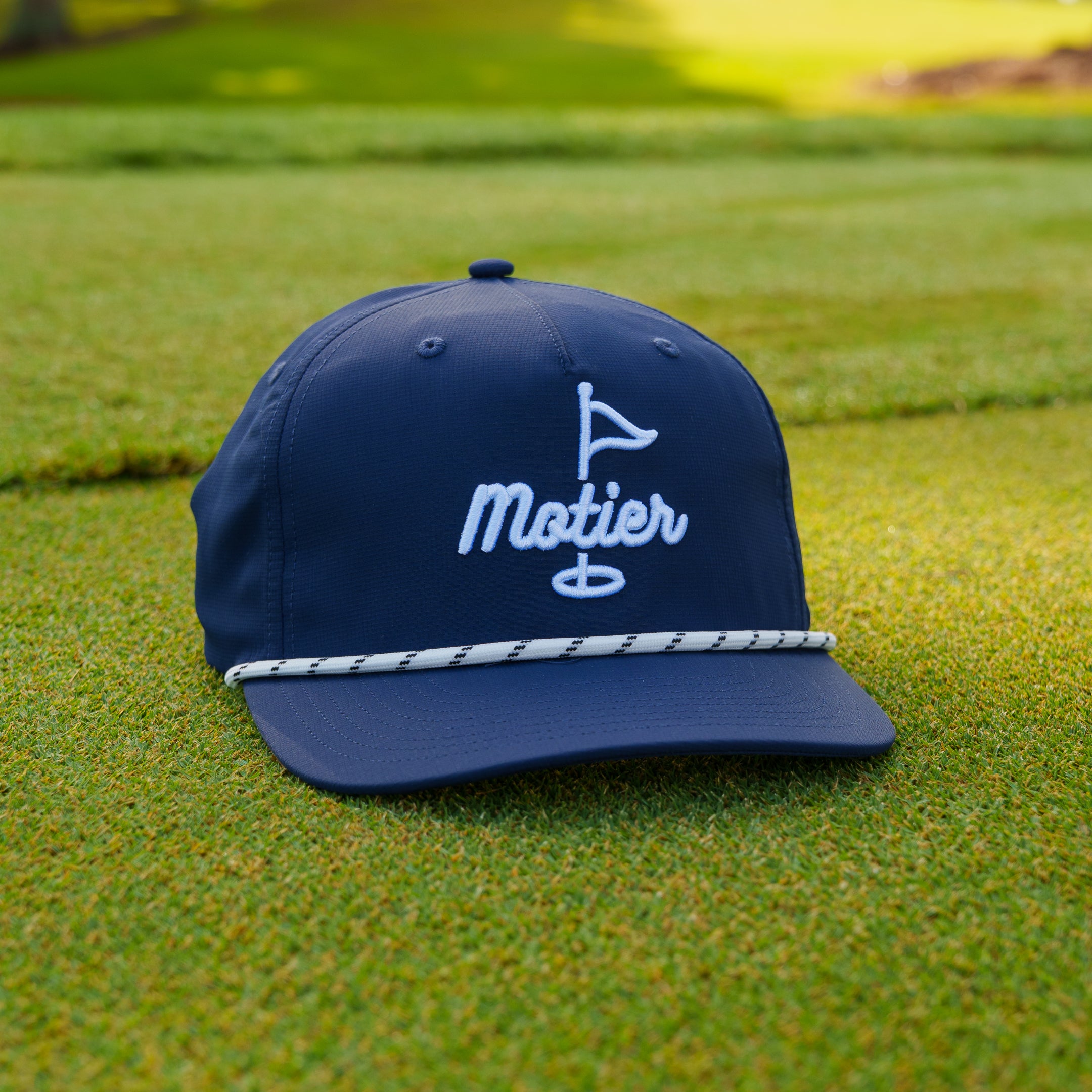The Pin Roped Performance Snapback (Navy)