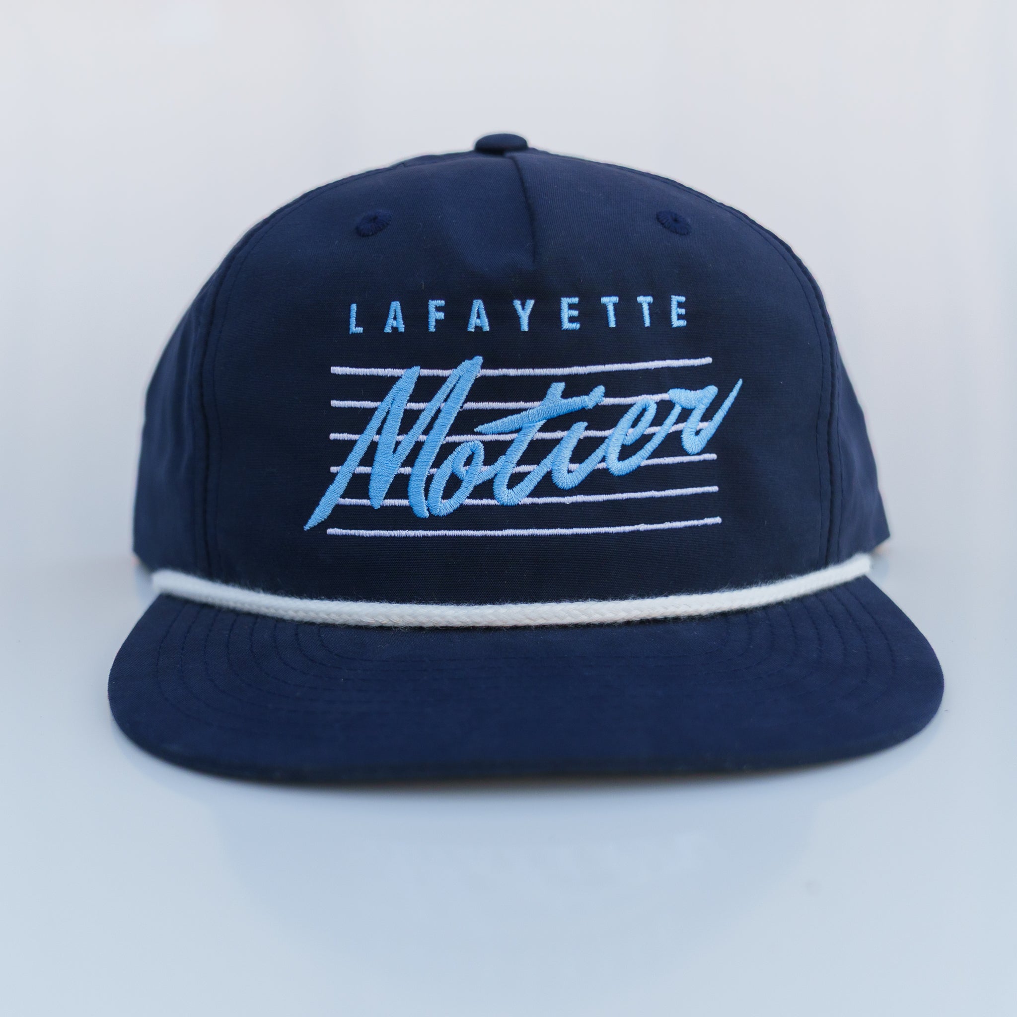 Retro Lafayette Roped Snapback (Navy) - Motier Lafayette 
