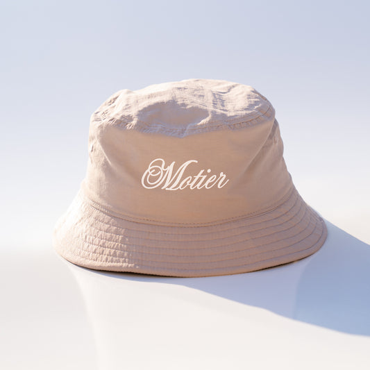 Grand Script Nylon Bucket Hat (Atmosphere)