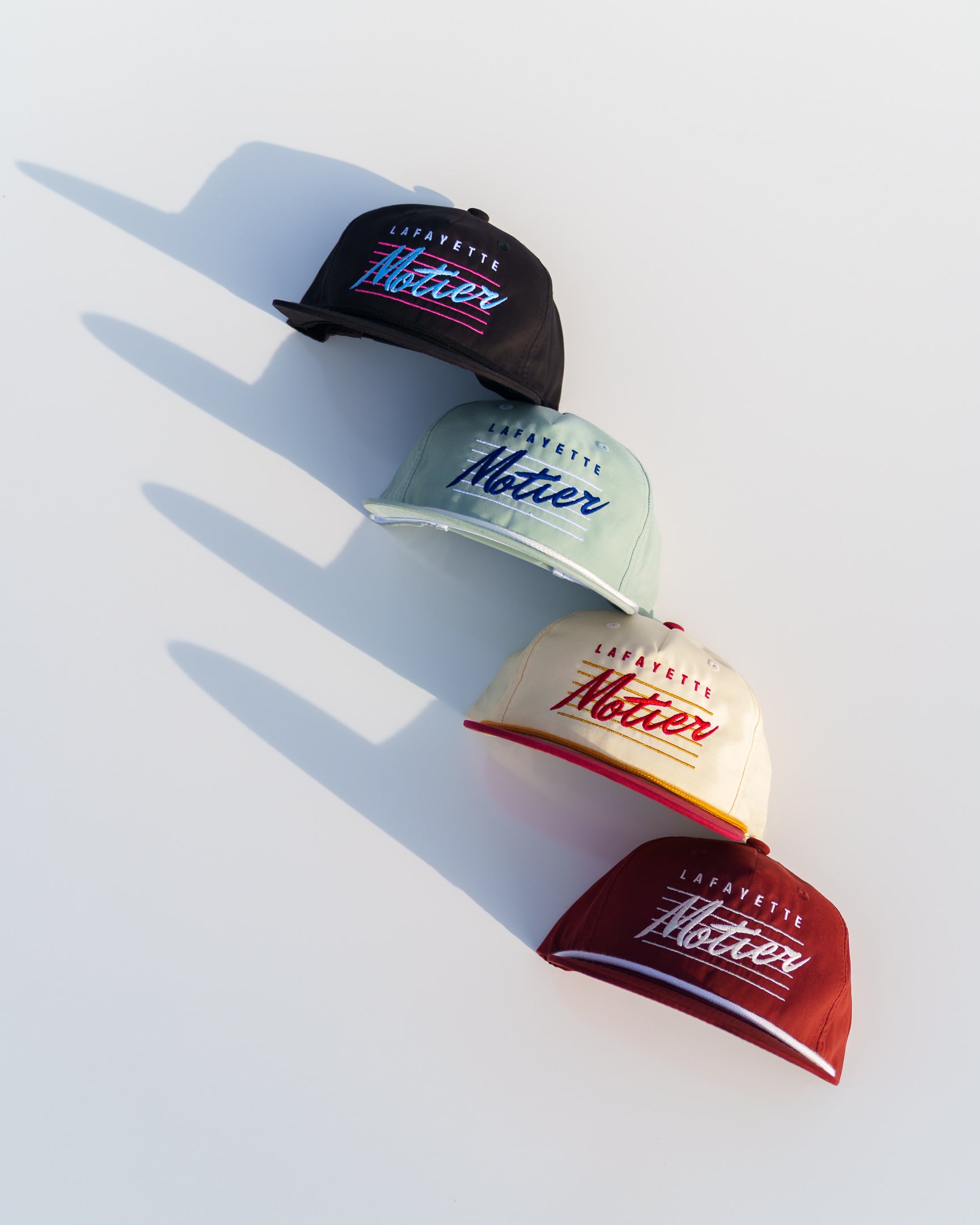 Retro Lafayette Roped Snapback (Maroon) - Motier Lafayette 