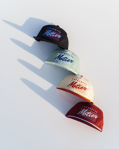 Retro Lafayette Roped Snapback (Maroon)