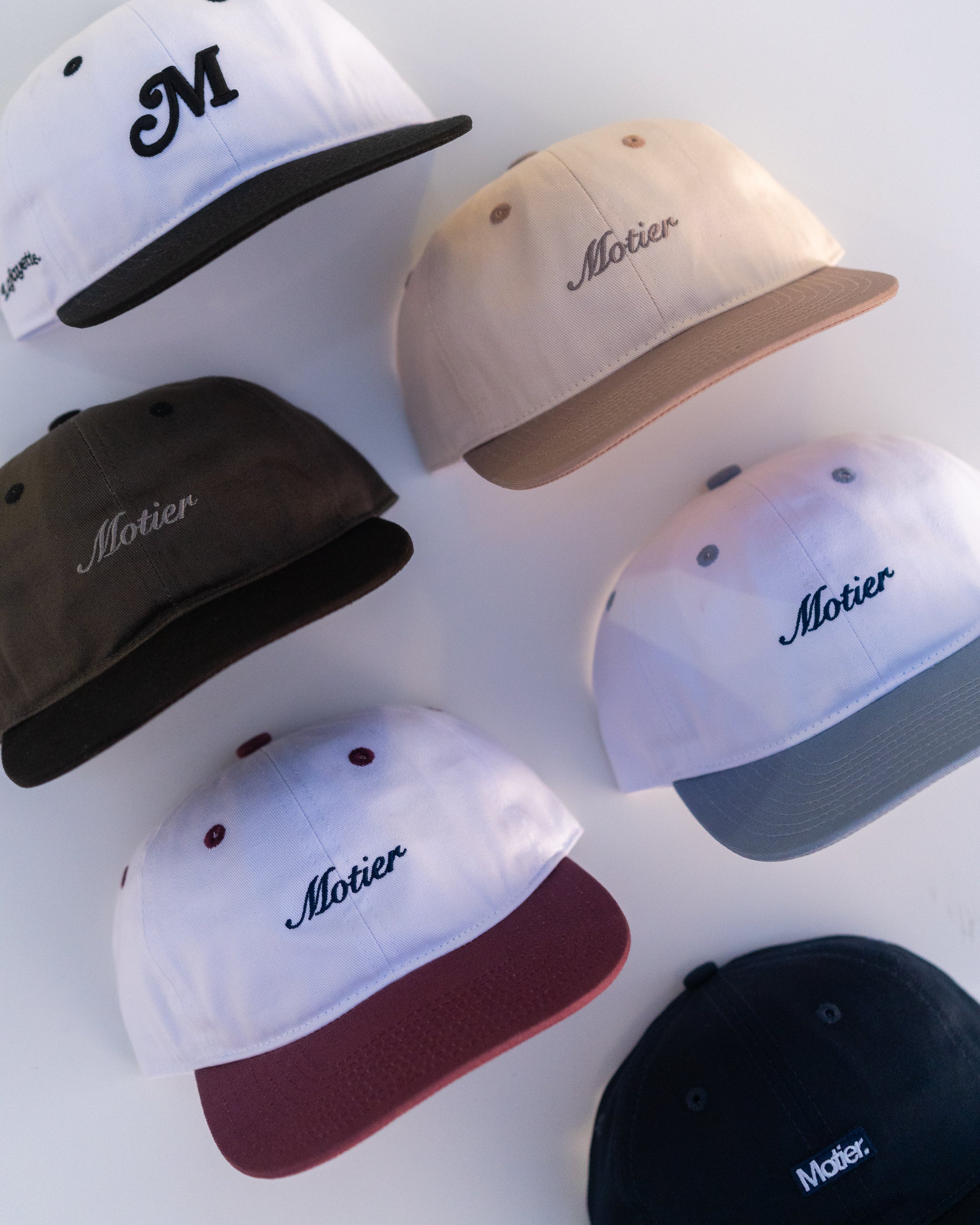 The Two Tone Script Strapback (Olive/Black) - Motier Lafayette 