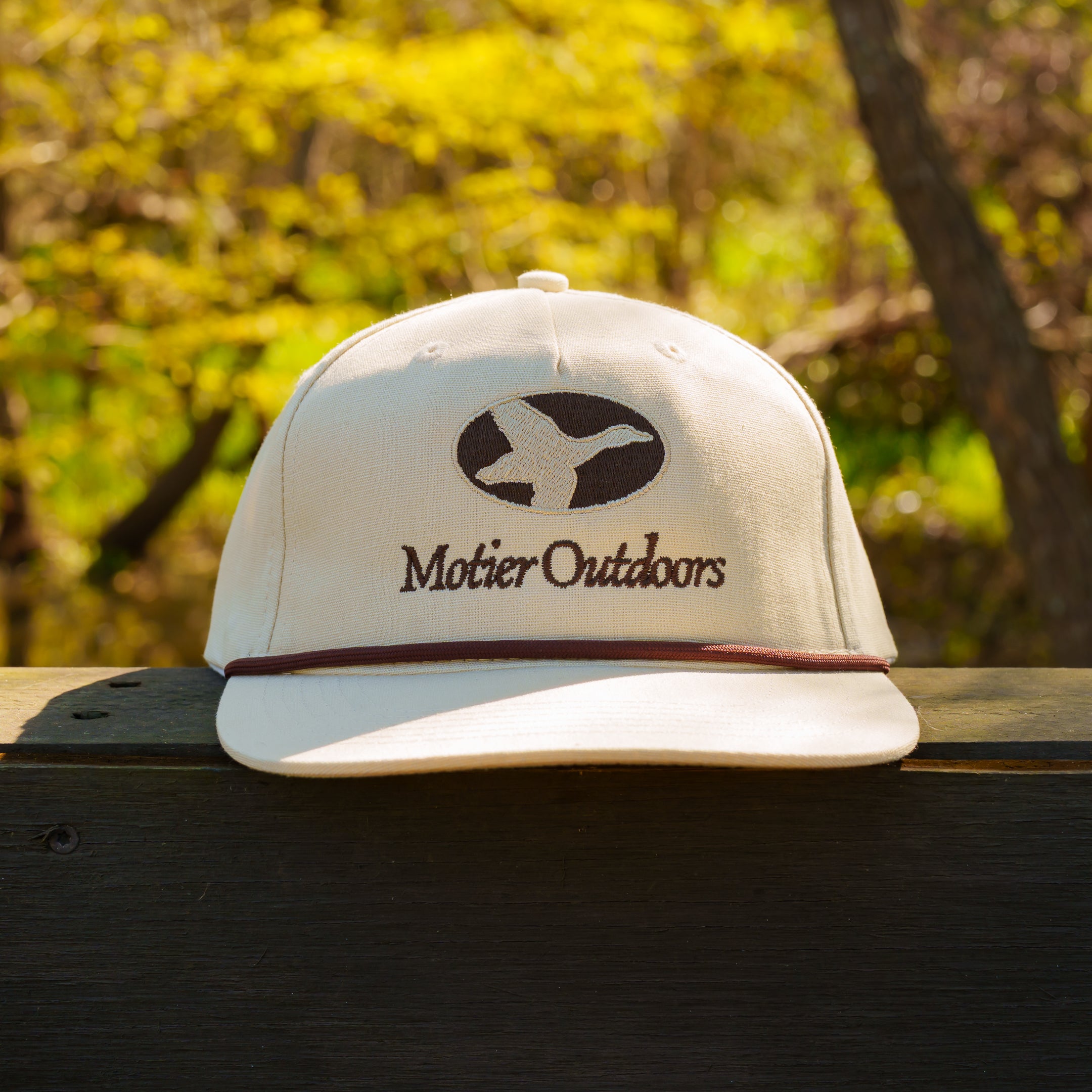 The Outdoors Mallard Roped Snapback (Cream)