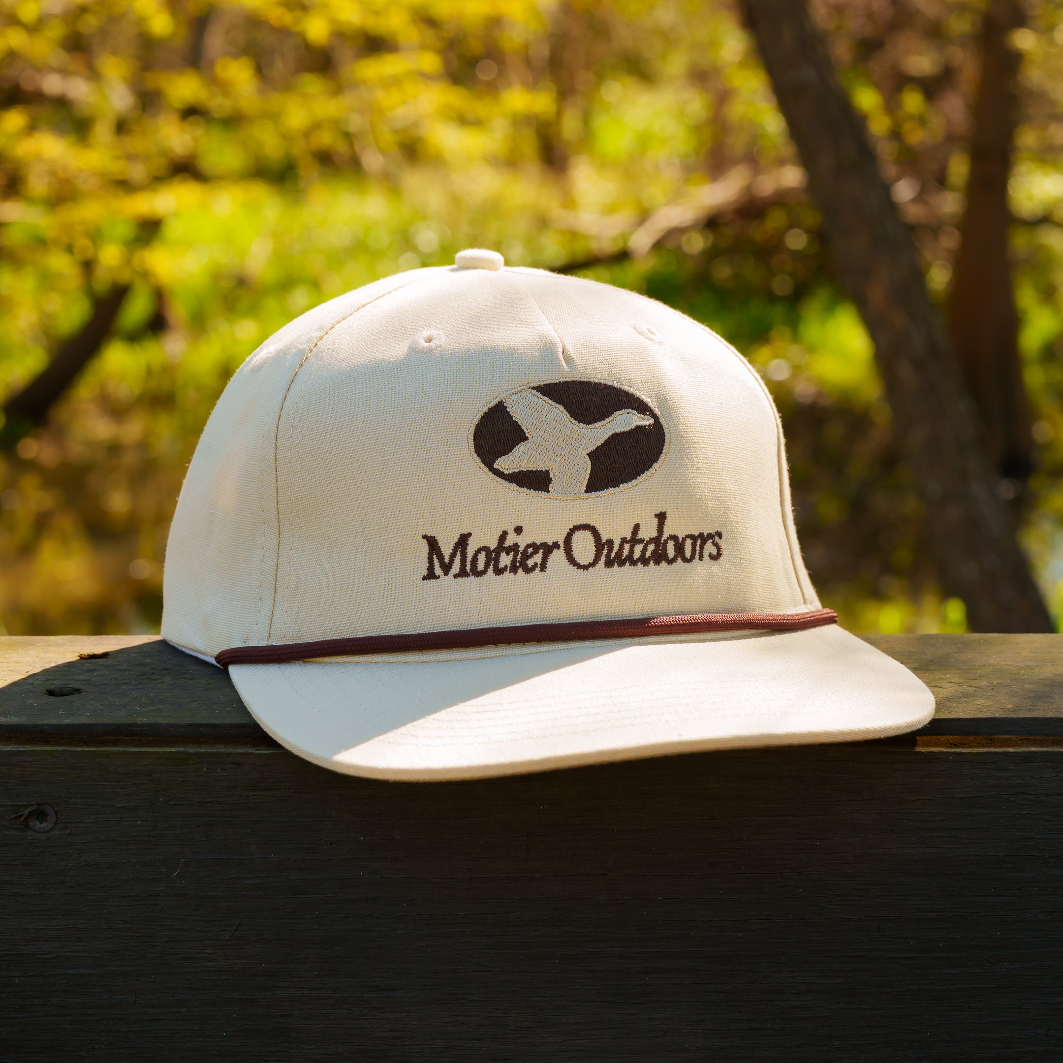 The Outdoors Mallard Roped Snapback (Cream)