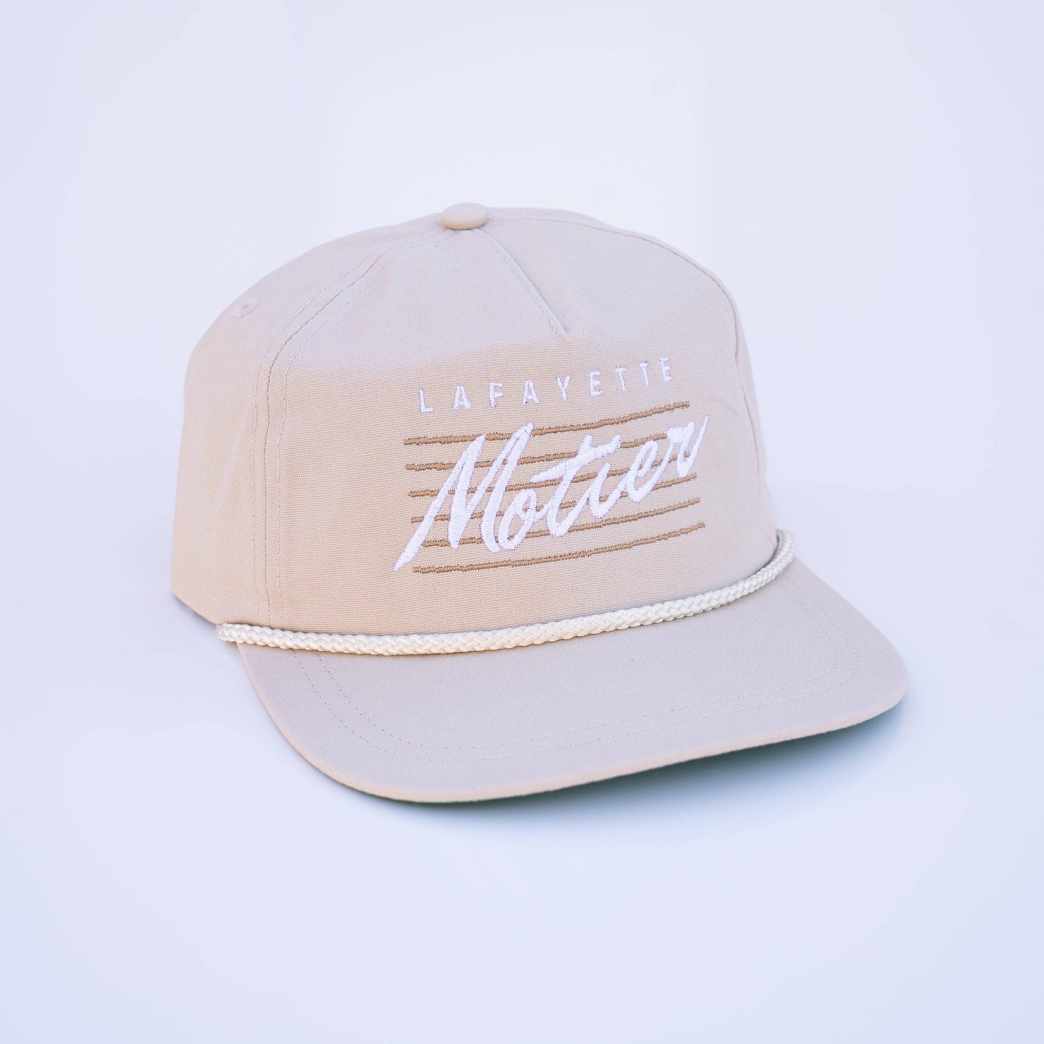 Retro Lafayette Roped Snapback (Tan) - Motier Lafayette 