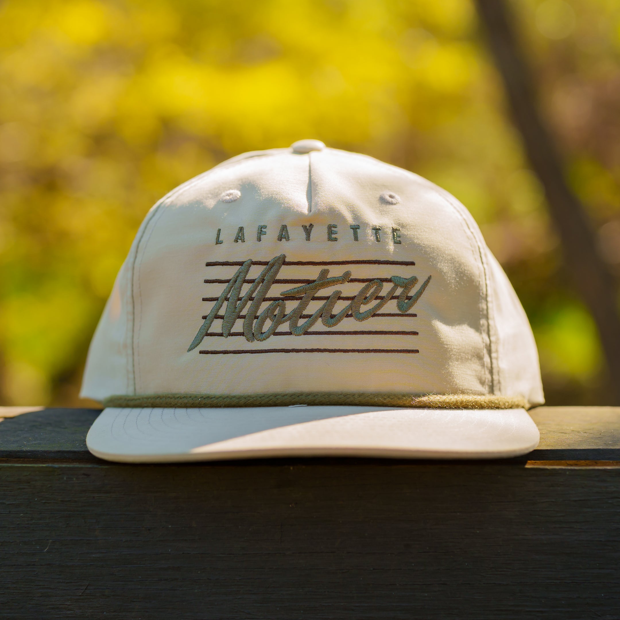 The Outdoors Retro Roped Snapback (Tan)