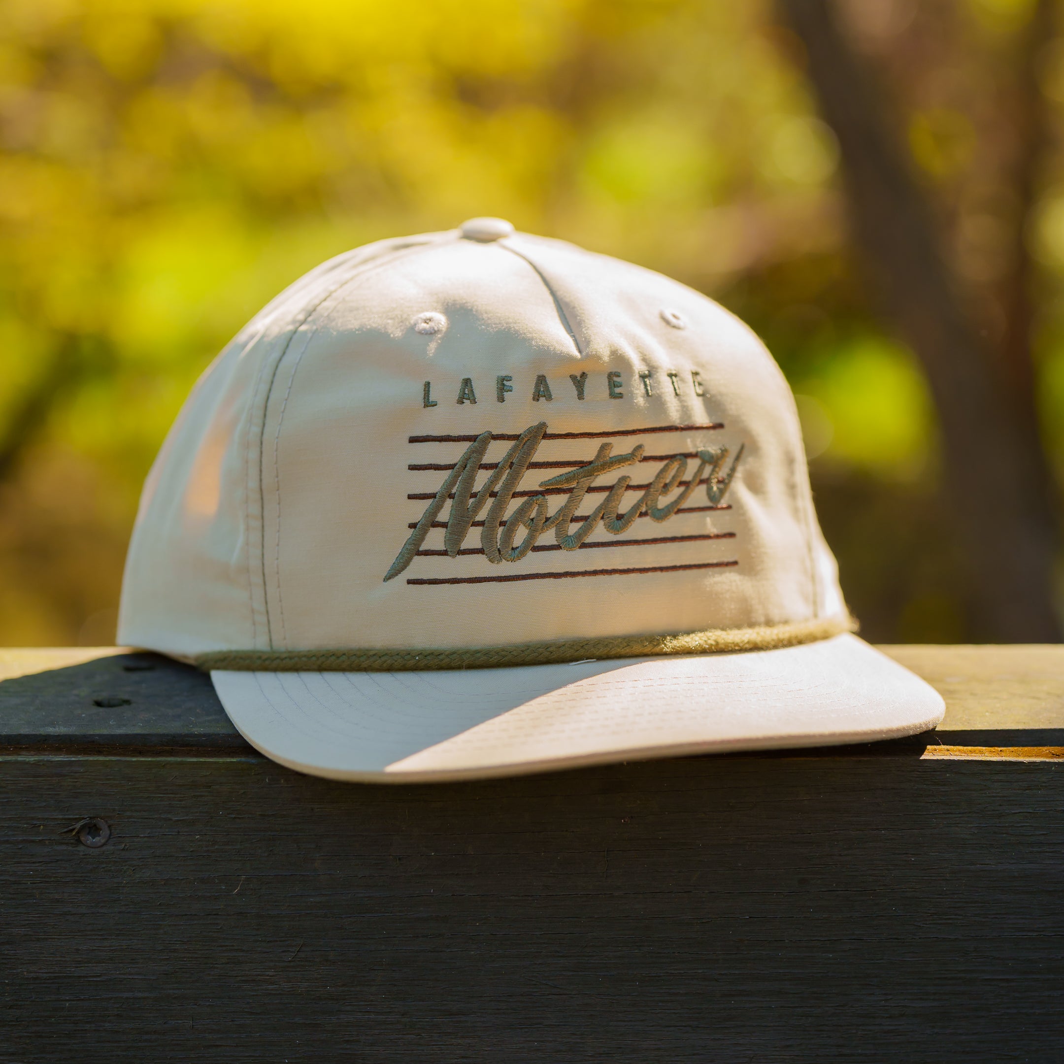 The Outdoors Retro Roped Snapback (Tan)