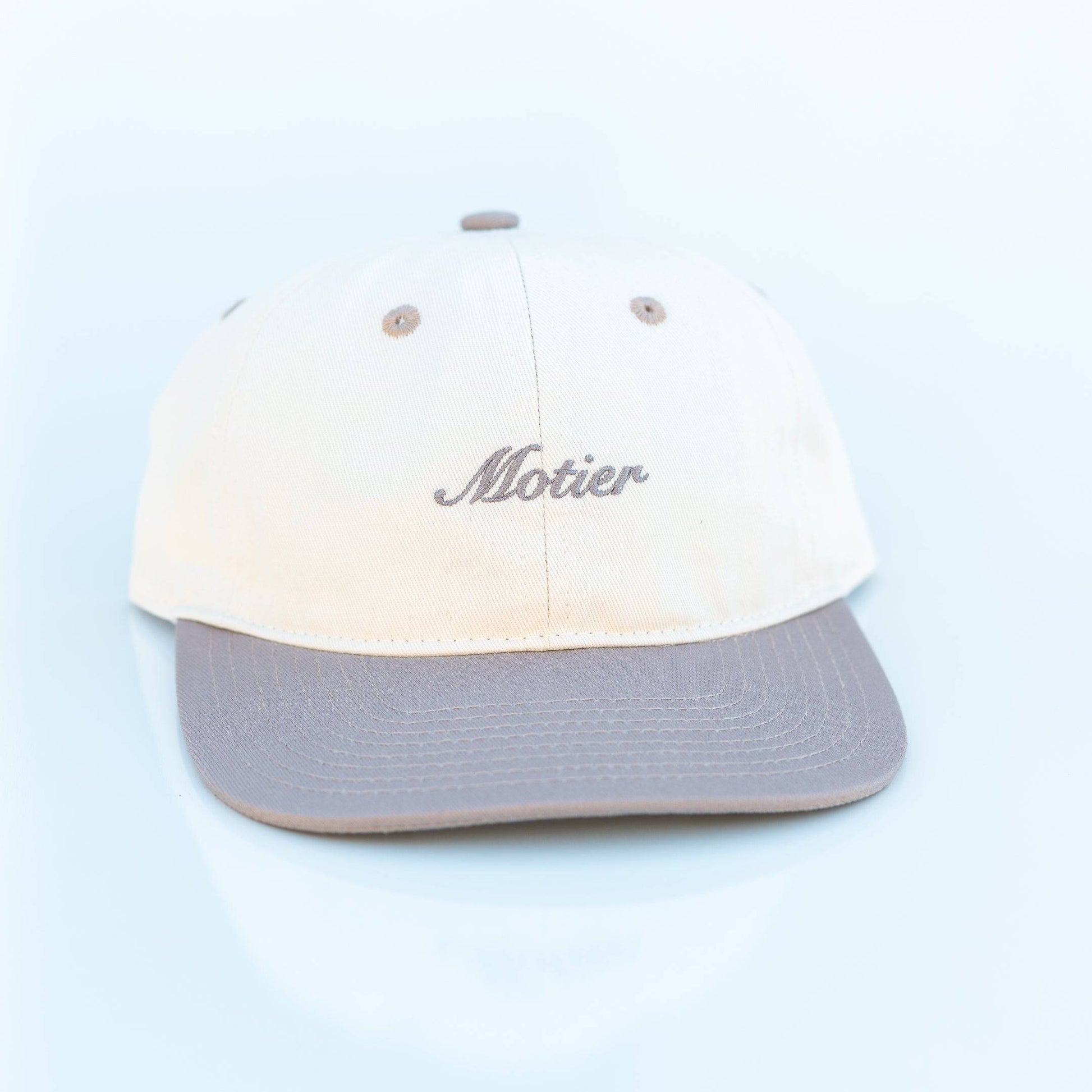 Two-Tone Script 6-Panel (Lt. Tan/Lt.Brown) - Motier Lafayette 