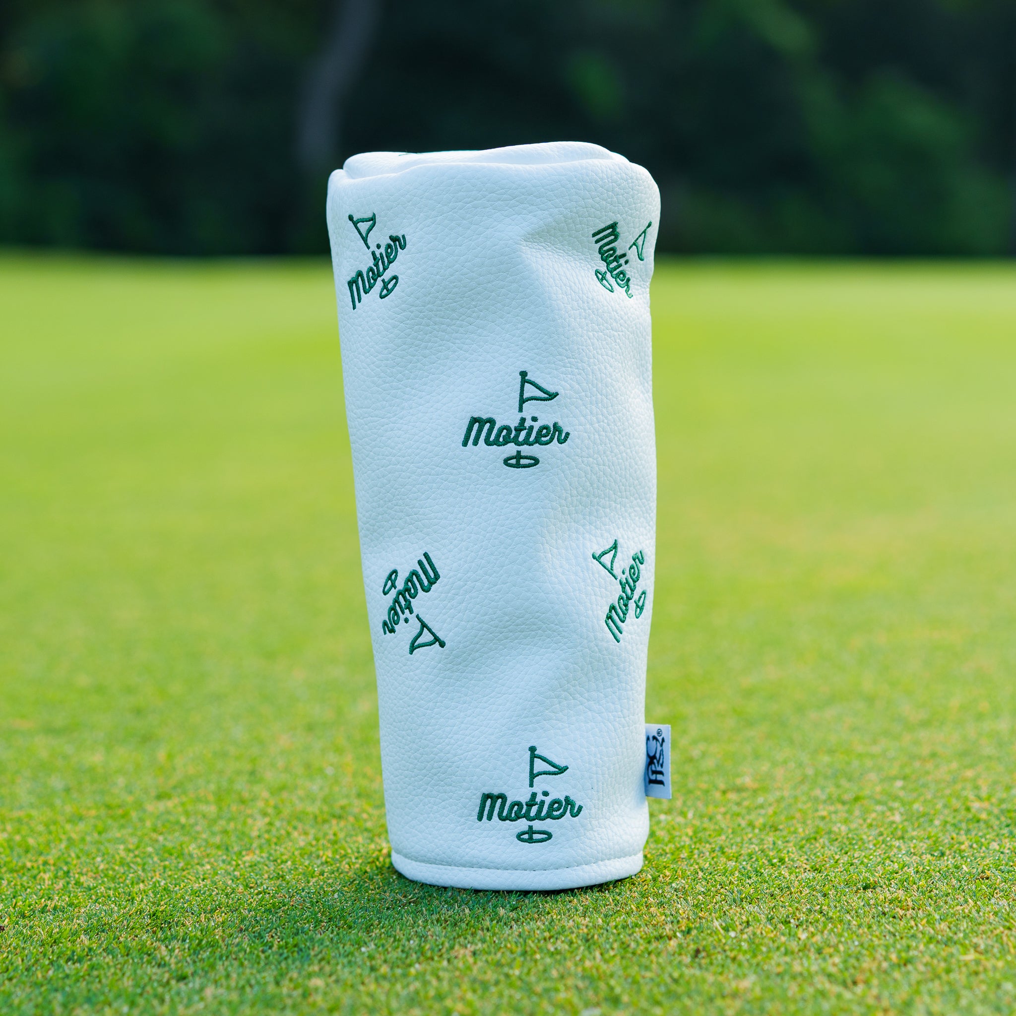 The Motier Pin Barrel Fairway Wood Headcover (White) - Motier Lafayette 