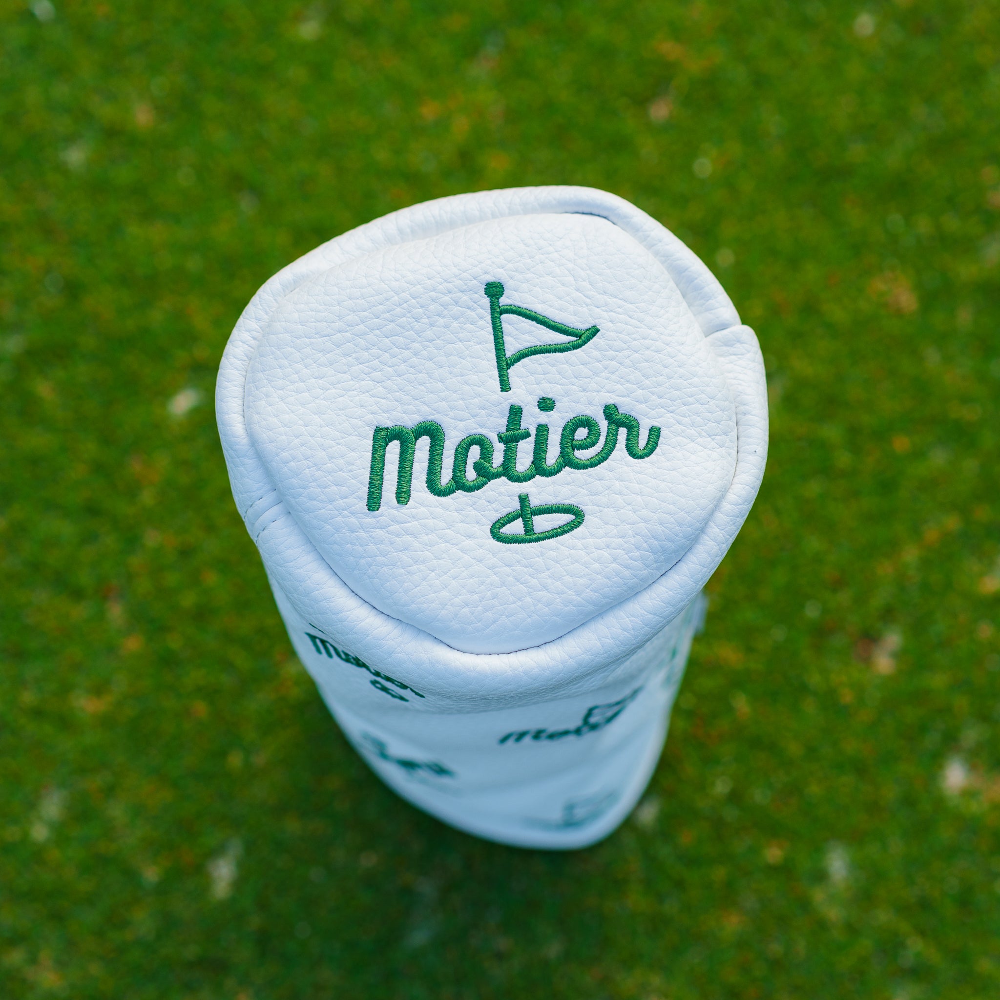 The Motier Pin Barrel Fairway Wood Headcover (White) - Motier Lafayette 