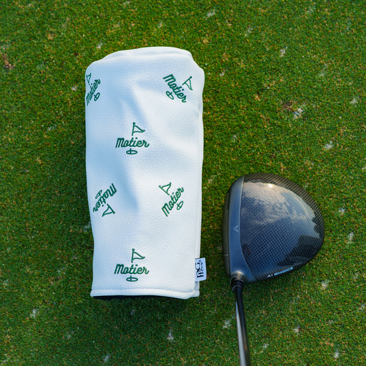 The Motier Pin Barrel Driver Headcover (White)