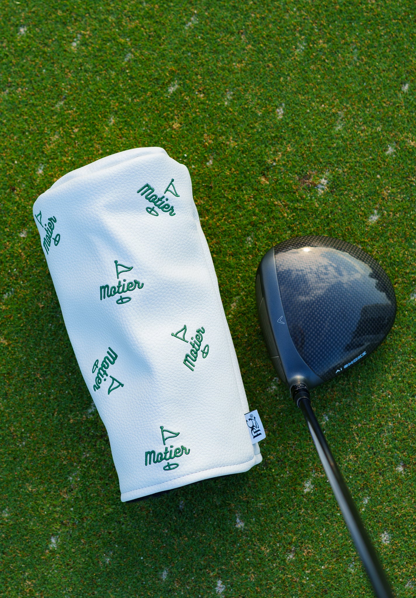The Motier Pin Barrel Driver Headcover (White) - Motier Lafayette 