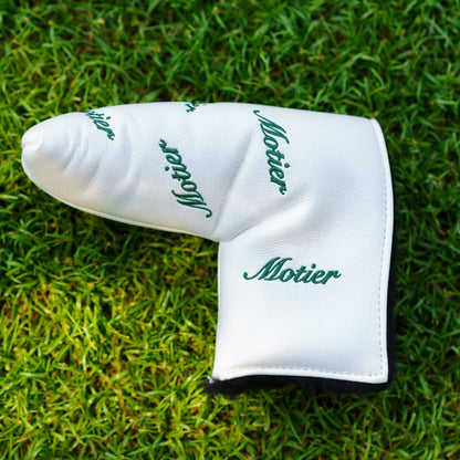 Motier Script Blade Putter Headcover (White)