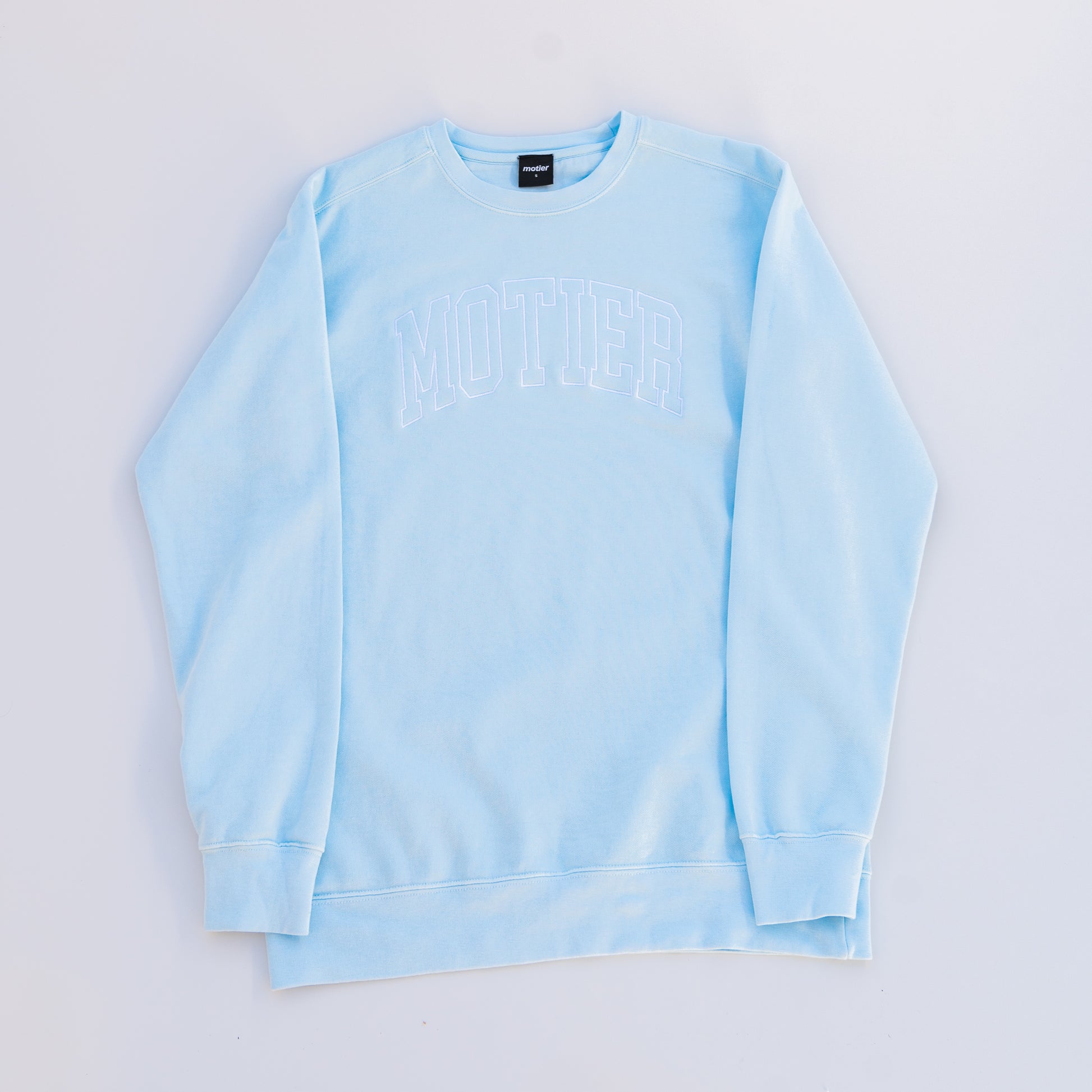 The Heritage Crewneck (Baby Blue) - Motier Lafayette 